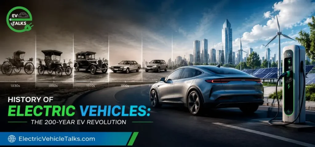 this is the image of the history of electric vehicles.