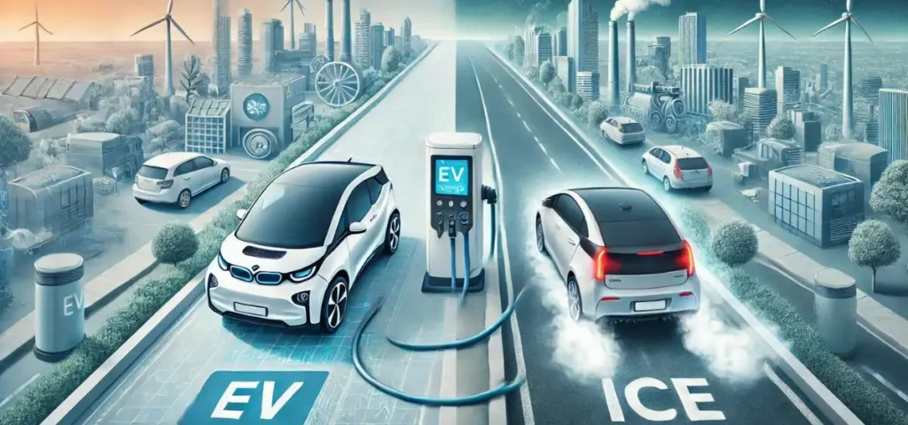 this is the image of EV vs ICE driving experience