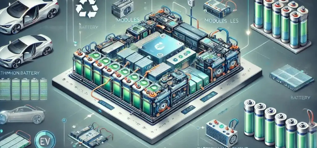 this is the image of EV battery structure