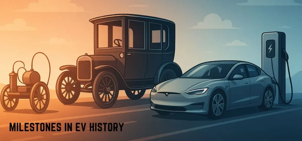 this is the image of Milestones in EV History