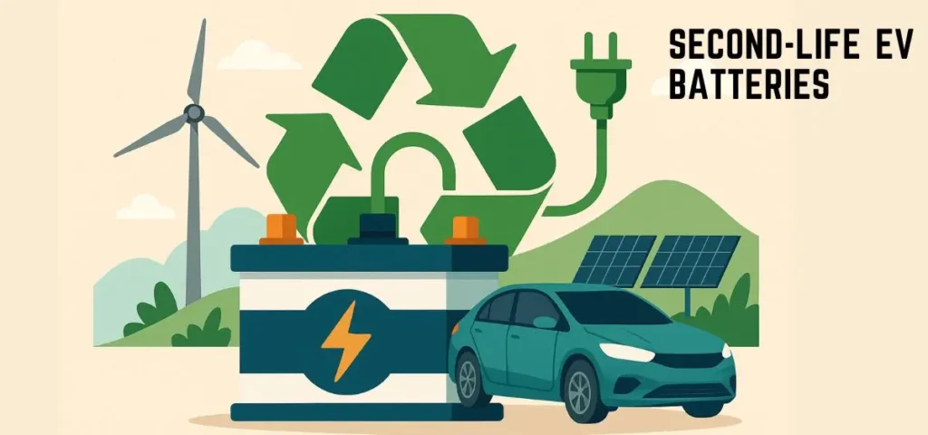 this is the image of Second-Life EV Batteries