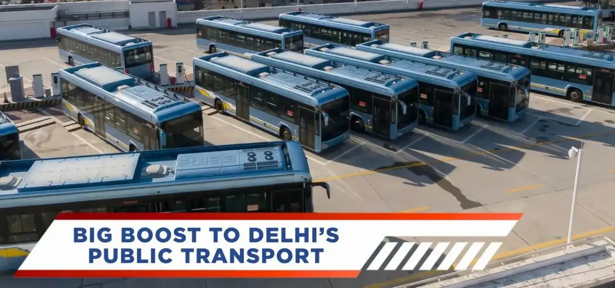 this is the image of Delhi EV Policy 2.0 : Delhi to Add 8000 EV Buses by February 2026