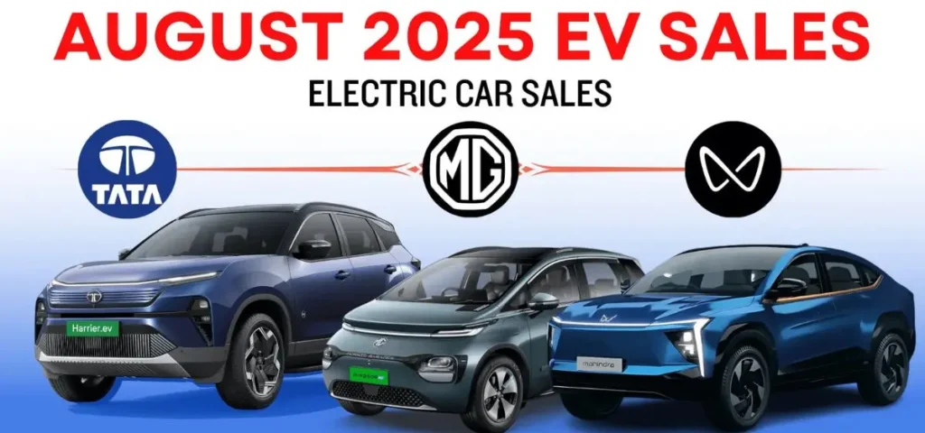 this is the image of EV Sales Increase 1.5 Times in August 2025