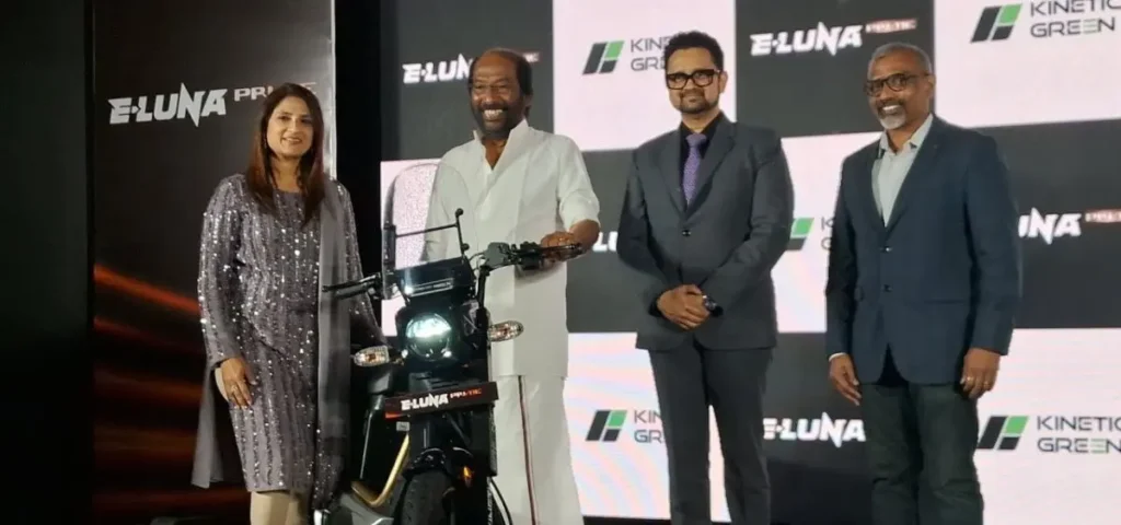 this is the image of Kinetic Green launches E-Luna Prime electric two-wheeler at ₹82,490