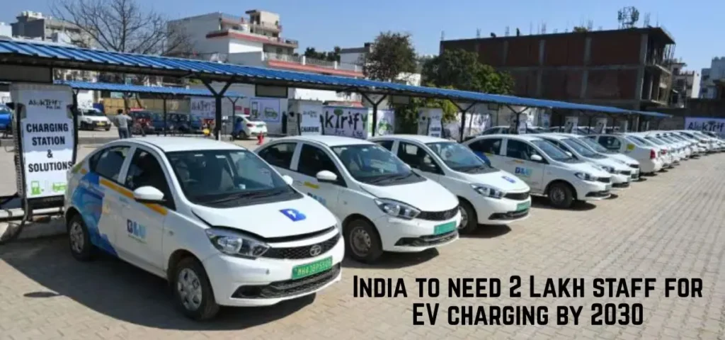 this is the image of India to need 2 Lakh staff for EV charging by 2030