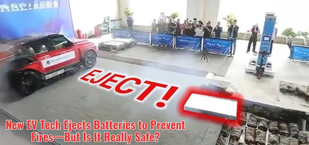 this is the image of New EV Tech Ejects Batteries to Prevent Fires—But Is It Really Safe?