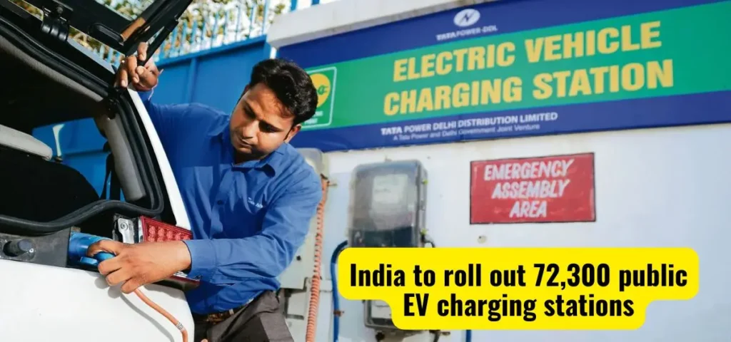 this is the image of India to Roll Out 72,300 EV Charging Stations Nationwide