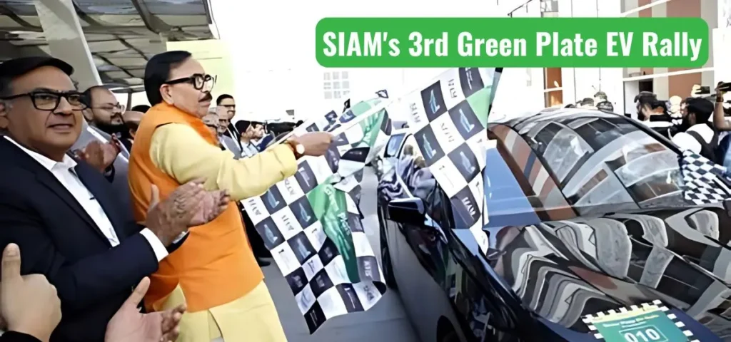 this is the image of SIAM's 3rd Green Plate EV Rally 2025