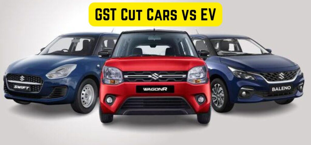 this is the image of GST Cut Cars vs EVs