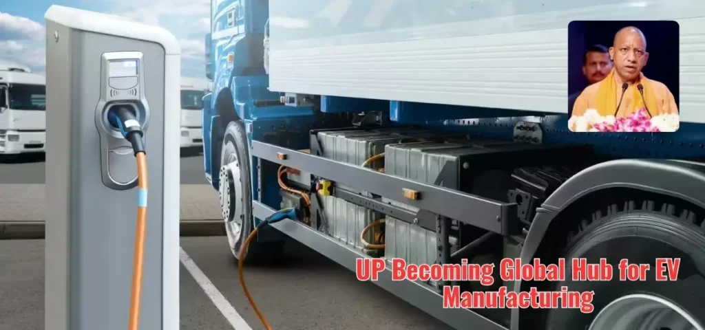 this is the image of UP Becoming Global Hub for EV Manufacturing, IT & Semiconductors - Yogi Adityanath