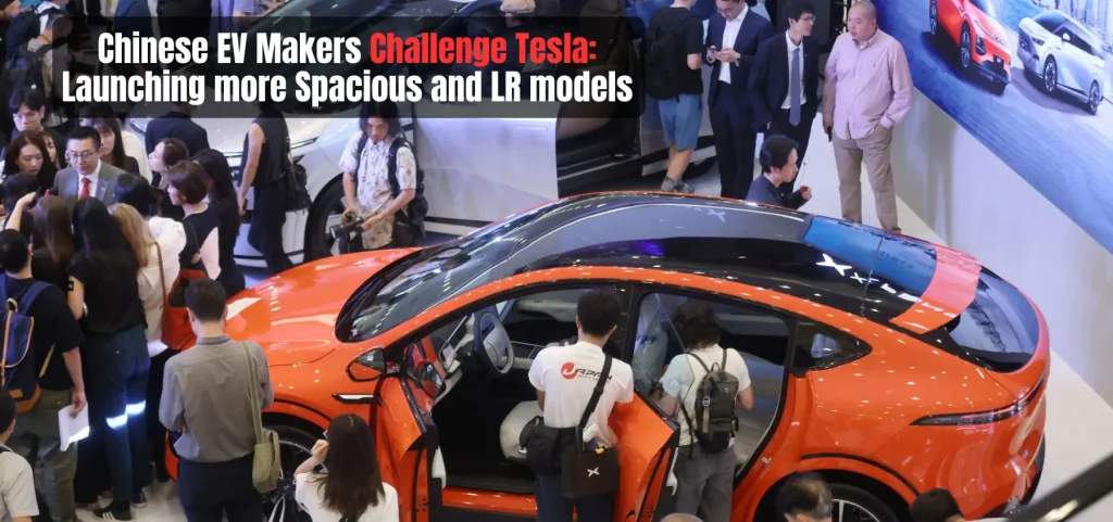 this is the iamge of Chinese EV Makers Challenge Tesla: Launching more Spacious and LR models