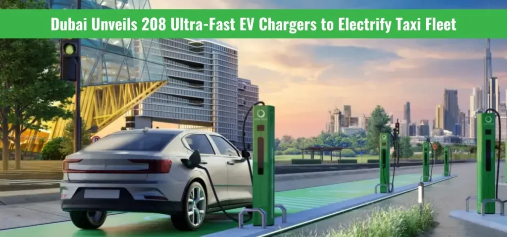 this is the image of Dubai Unveils 208 Ultra-Fast EV Chargers to Electrify Taxi Fleet
