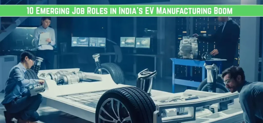this is the image of 10 Emerging Job Roles in India’s EV Manufacturing Boom