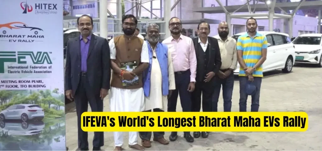 this is the image of The IFEVA's World's Longest Bharat Maha EVs Rally