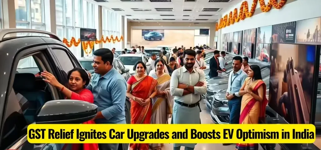 this is the image of GST Relief Ignites Car Upgrades and Boosts EV Optimism in India: Study