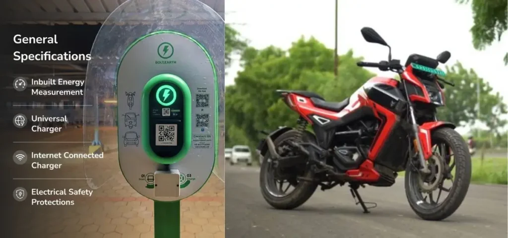 this is the image of MATTER Motor Partnership with Bolt.Earth to Expand EV Charging Access Across India