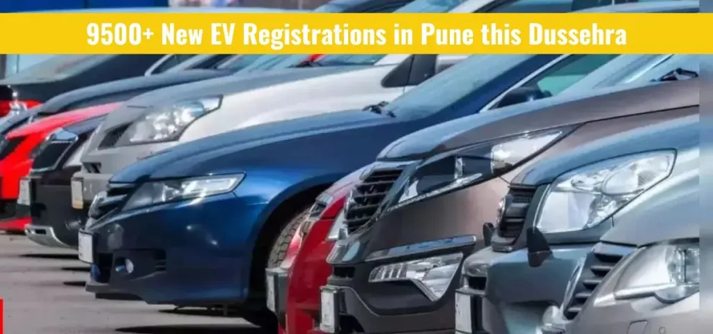 this is the image of Pune Recorded over 9500 New EV Registrations in this Dussehra 2025