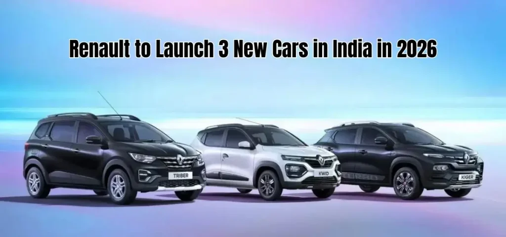 this is the image of Renault is set to launch 3 New Cars in India in 2026