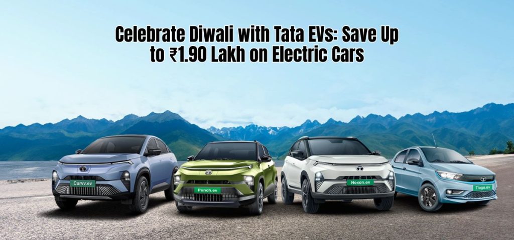 this is the image of Tata EVs Get Diwali Discounts of Upto Rs. 1.90 Lakh In India
