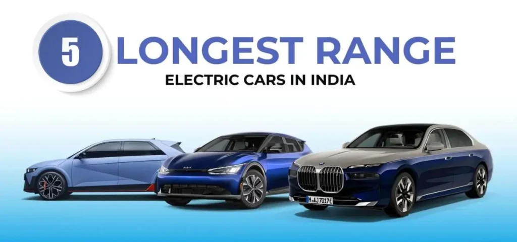 this is the iamge of Top 5 Longest-Range Electric Cars in India