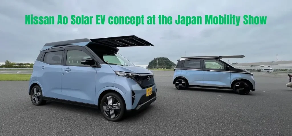 this is the image of Nissan Ao Solar EV concept at the Japan Mobility Show 2025