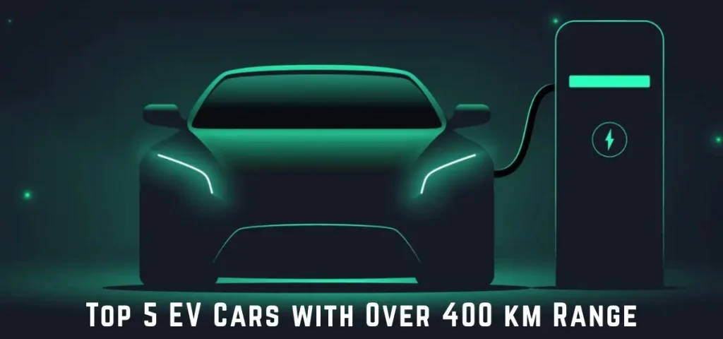 this is the image of Top 5 EV Cars with Over 400 km Range