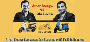 this is the image of Ather Energy Surpasses Ola Electric in Q2 FY2026 Revenue