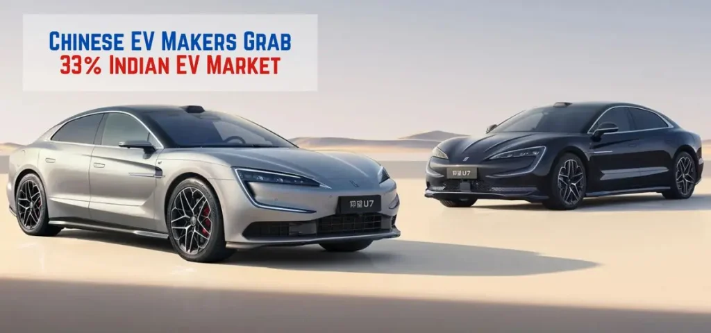 this is the image of Chinese EV Makers Grab 33% Indian EV Market, Challenge Domestic Players