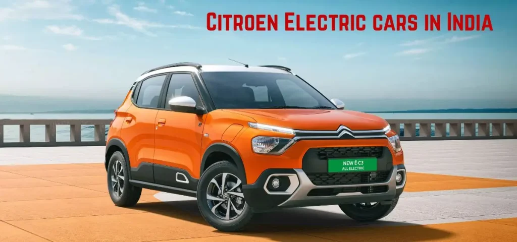 this is the image of Citroen Electric cars in India