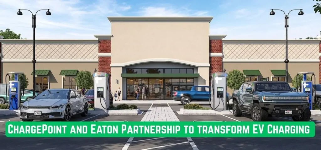 this image is related to ChargePoint and Eaton Partnership to Revolutionize EV Charging with Cost-Cutting Grid Technology