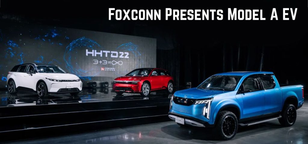 this is the image of Foxconn Presents Model A EV