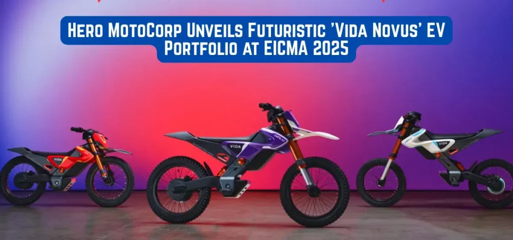 this is the image of Hero MotoCorp Unveils Futuristic 'Vida Novus' EV Portfolio at EICMA 2025