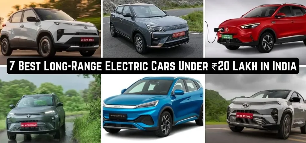 this is the image of 7 Best Long-Range Electric Cars Under ₹20 Lakh in India
