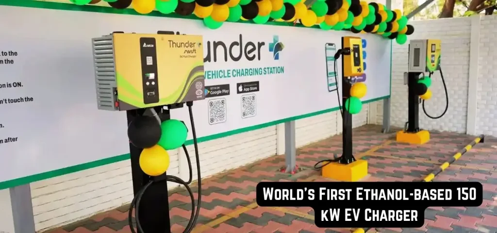 this is the image of ThunderPlus & Trinity Launch World's First Ethanol-based 150 kW EV Charger