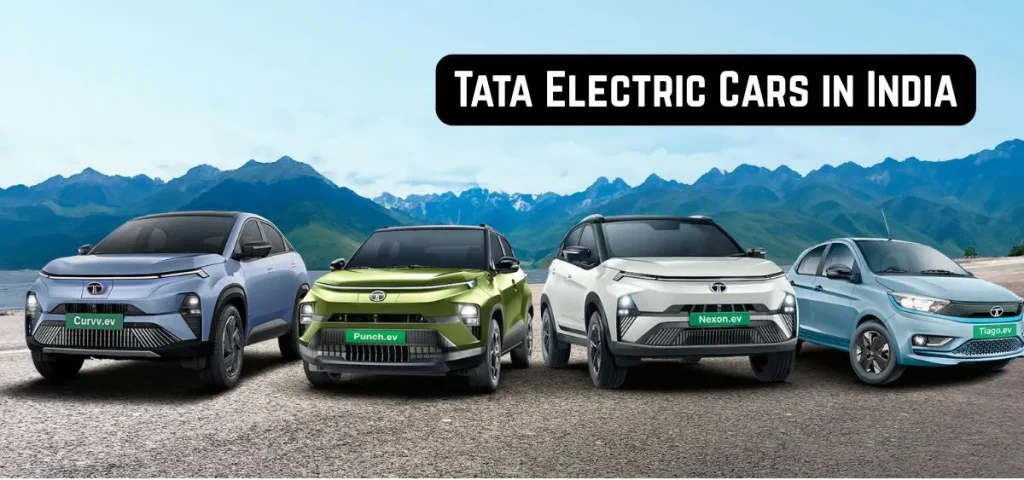 this is the iamge of Tata Electric Cars in India
