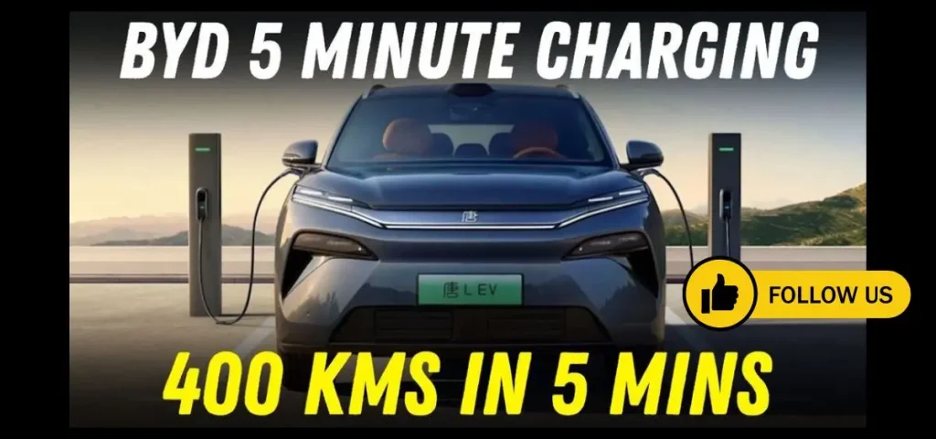 this is the image of BYD’s Flash Charging EV Tech: 400 km in Just 5 Minutes