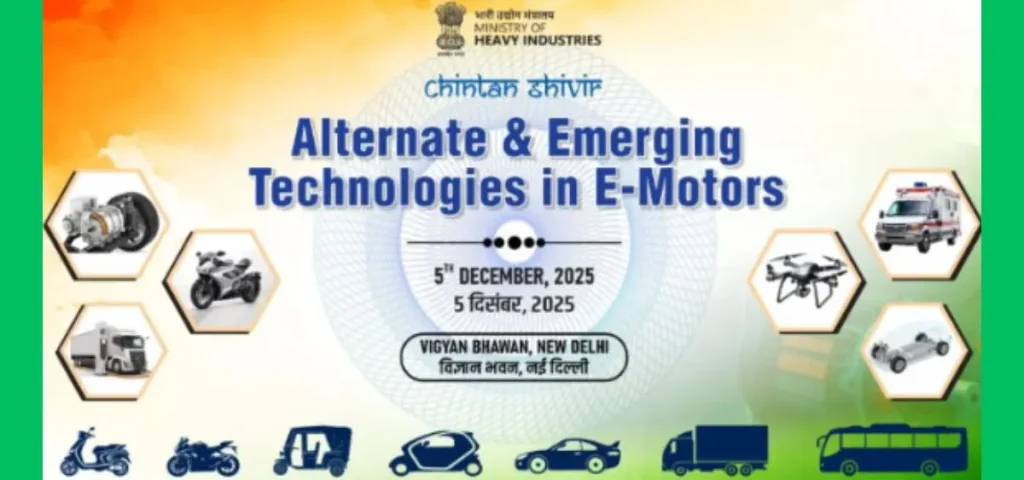 this is the image of India maps the Future of EV motors at Chintan Shivir 2025