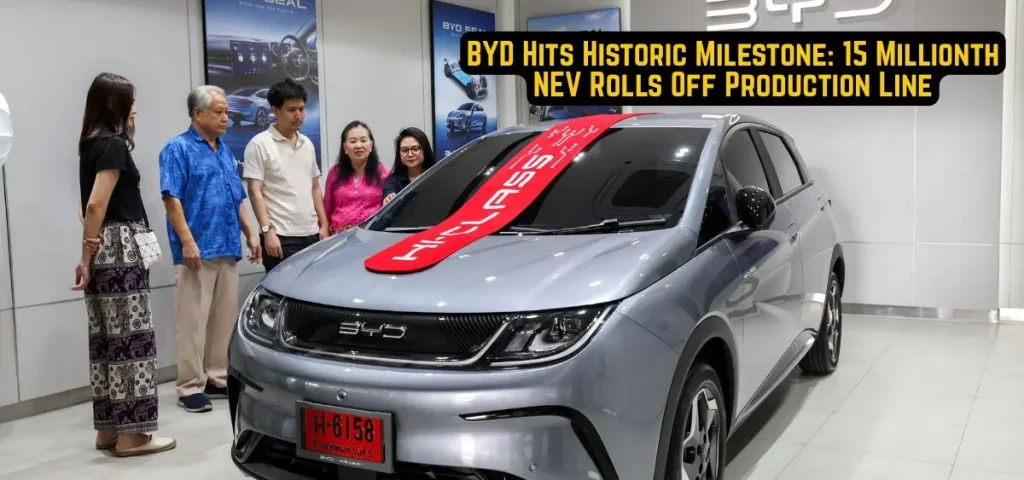 this is the image of BYD Hits Historic Milestone: 15 Millionth NEV Rolls Off Production Line
