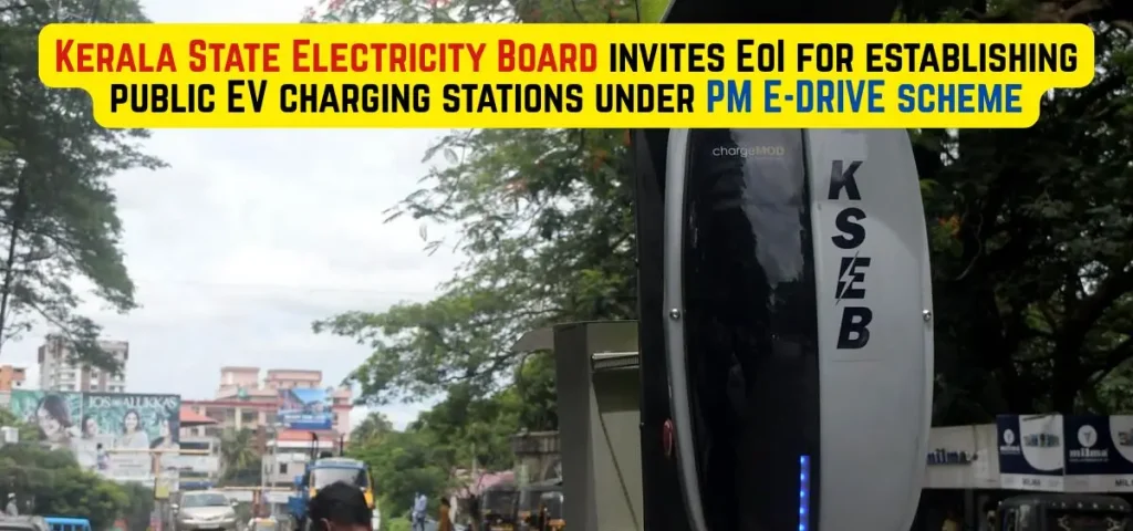 this is the image of KSEB invites EoI for establishing public EV charging Stations