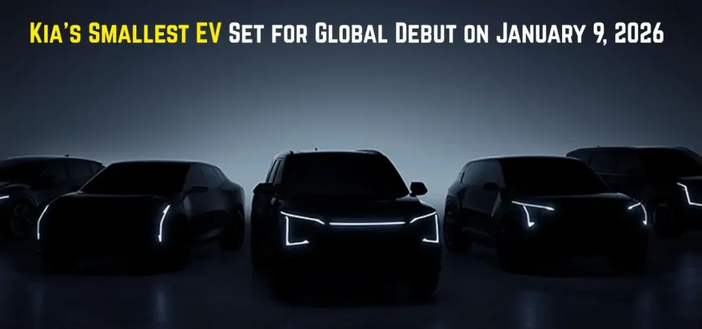 this is the image of Kia's Smallest EV Set for Global Debut on January 9, 2026