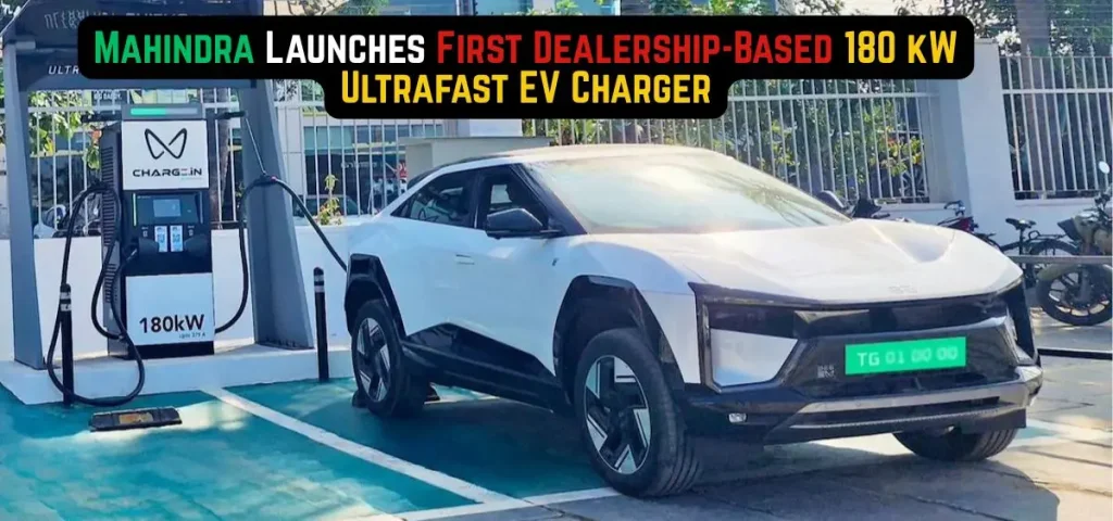 this is the image of Mahindra Launches First Dealership-Based 180 kW Ultrafast EV Charger