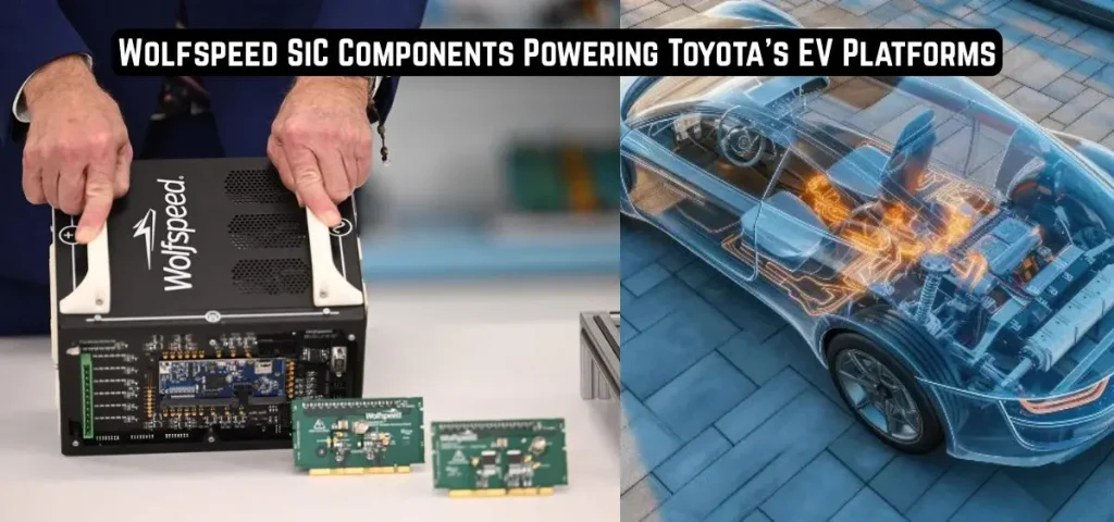 this is the image of Wolfspeed SiC Components Powering Toyota's EV Platforms