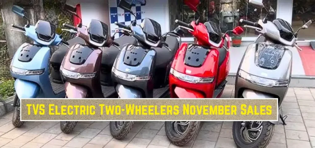 this is the image of TVS Electric Two-Wheelers Lead November Sales Charts