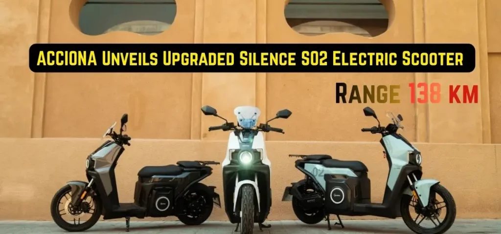 this is the image of ACCIONA Unveils Upgraded Silence S02 Electric Scooter with 138 km Range