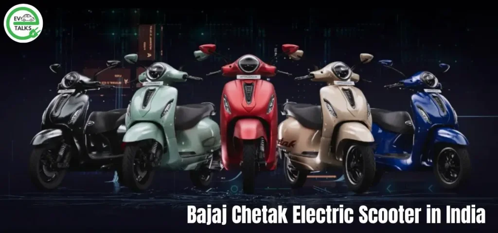this is the image of Bajaj Chetak Electric Scooter in India