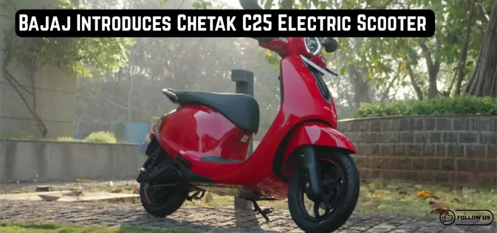 this is the image of Bajaj Introduces Chetak C25 Electric Scooter