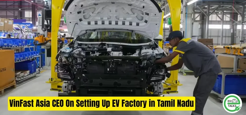this is the image of VinFast Asia CEO On Setting Up EV Factory in Tamil Nadu