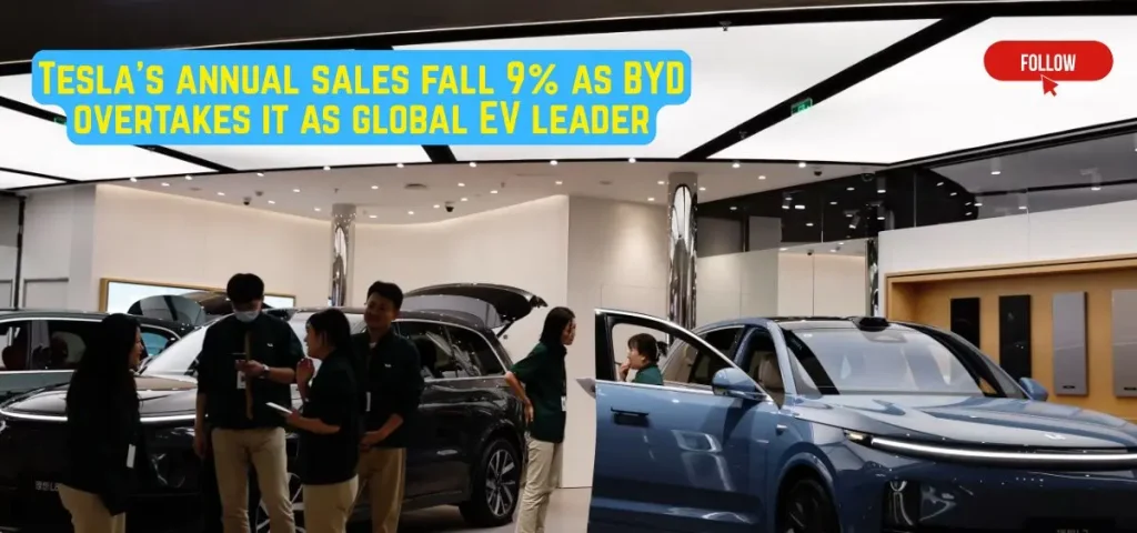 this is the image of China EV stocks fall as weak December sales drive demand concerns