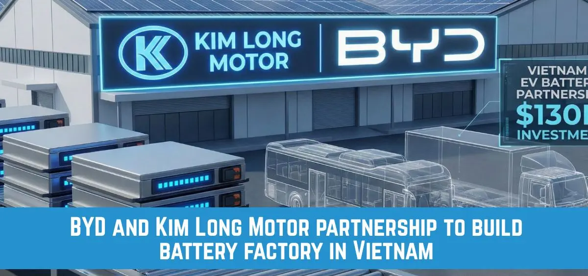 this is the image of BYD and Kim Long Motor partnership
