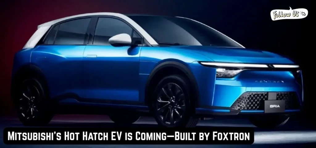this is the image of Mitsubishi's Hot Hatch EV is Coming—Built by Foxtron